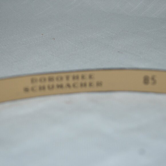 NWT $335 Sz 85 XS/S Dorothee Schumacher Nightfever Silver Leather Skinny Belt main image 4